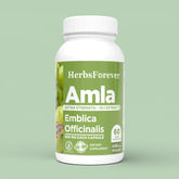Herbsforever Amla Capsules | Emblica officinalis | Natural Vitamin C & Antioxidants | 40% Tannins | 800mg Each | 60 Vegetarian Capsules | Herbal Supplement