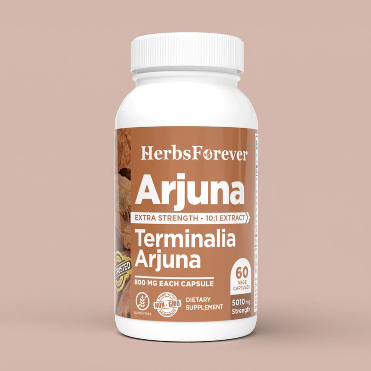 Arjuna Terminalia Arjuna Traditional Wellness Supplement 60 Vege Capsules | 800mg