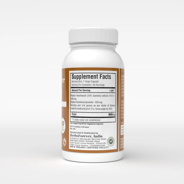 Bijasar Capsules - Supplement Facts