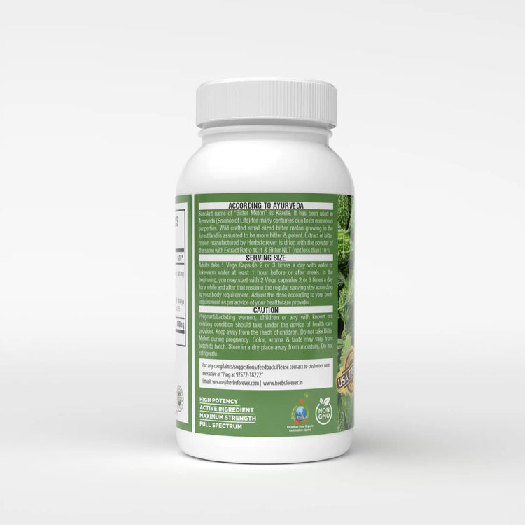 Bitter Melon Capsules - Serving Size
