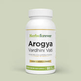 Herbsforever Arogya Vardhini Vati 800 mg Capsules | 60 Veg Capsules | Ayurvedic Liver Detox & Skin Support Supplement | Helps Support Healthy Digestion, Liver & Kidney Function.