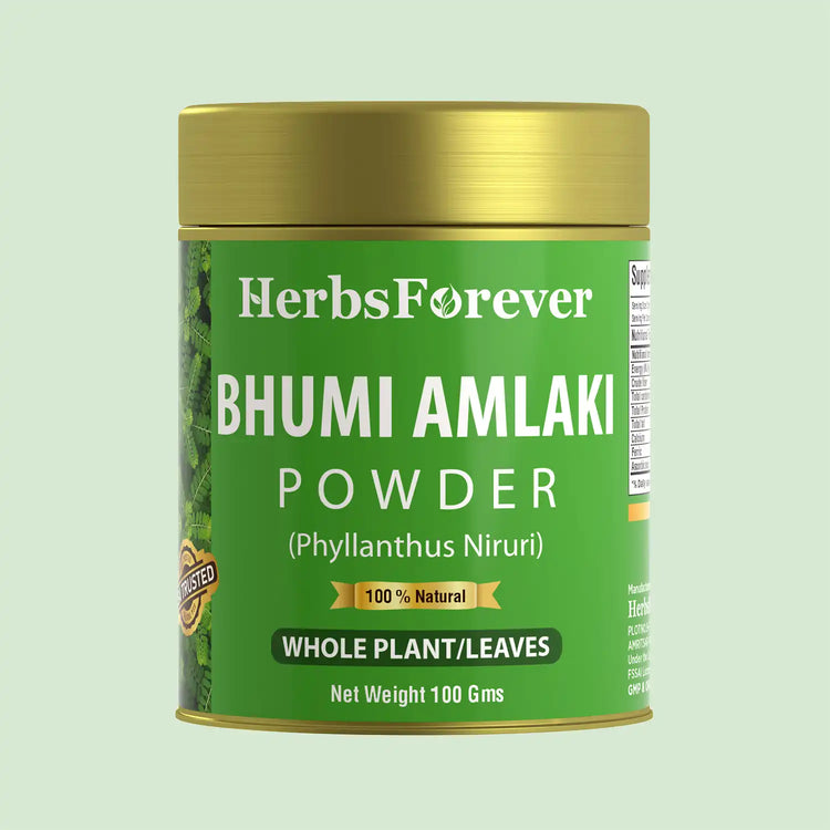 Bhumi Amlaki Powder100g Phyllanthus Niruri, Non-GMO, Plant-Based Formula for Liver Health and Effective Natural Detox