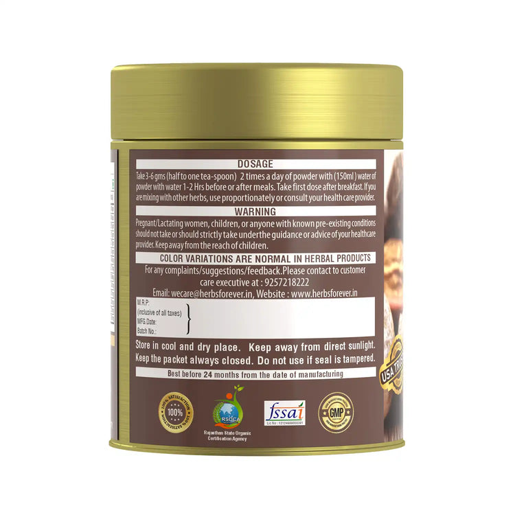 HerbsForever Bibhitaki Powder Terminalia Bellerica Cholesterol Care Herb Maintain Liver and Heart Health Non GMO, Vegan 100 GMS