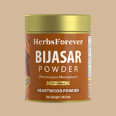 HerbsForever - Bijasar Powder (Vijaysar Powder) β Pterocarpus marsupium - Non-GMO - Vegan β 100 Gm - Pack size.