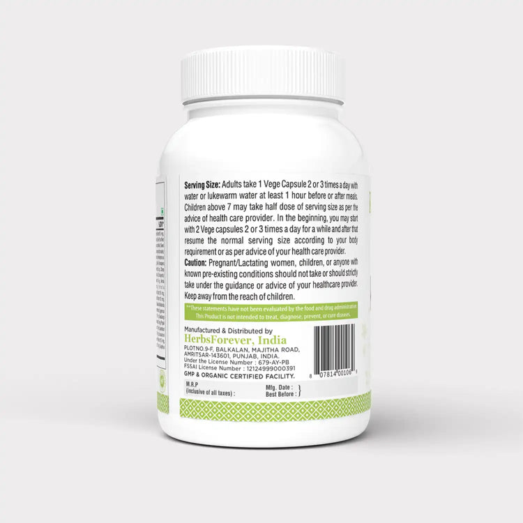 Herbsforever Blood Kleaner Capsules | Ayurvedic Herbal Supplement for Blood Purity | Skin Health Support, 90 Veg Capsules, 800 mg Each | Natural Wellness Formula