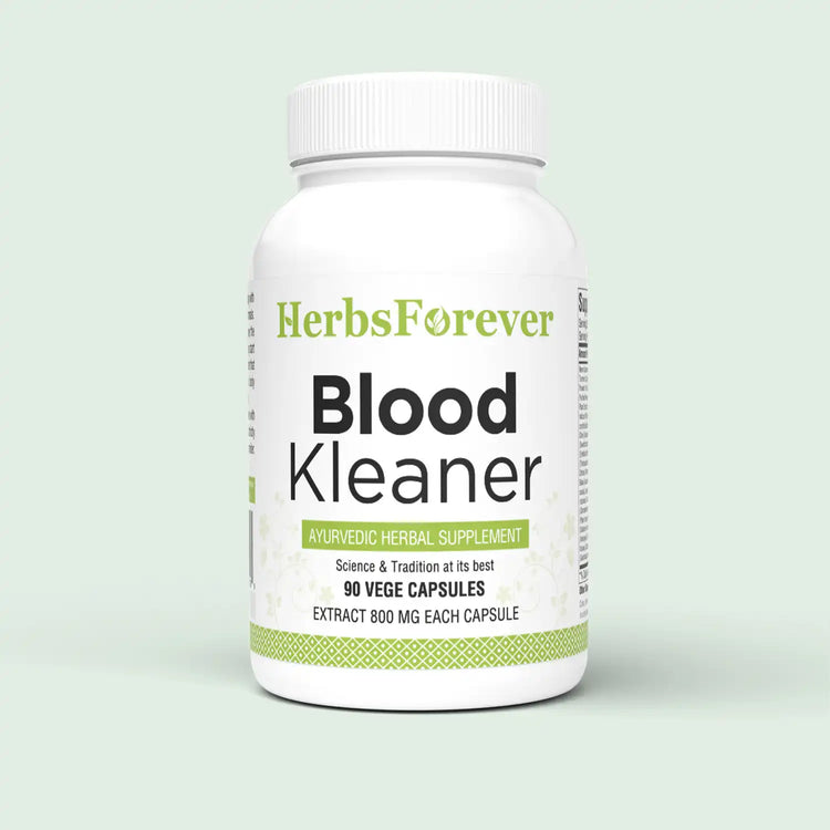 Herbsforever Blood Kleaner Capsules | Ayurvedic Herbal Supplement for Blood Purity | Skin Health Support, 90 Veg Capsules, 800 mg Each | Natural Wellness Formula