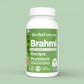 Herbsforever Brahmi Capsules Bacopa Monnieri 800 Mg | 60 Veggie Capsules, 30-35% Bacoside | Natural Herbal Supplement for Cognitive Support & Wellness