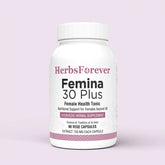 Herbsforever Femina 30 Plus Ayurvedic Herbal Supplement Supports Overall Womens Health 90 Vege Capsules 750Mg Each