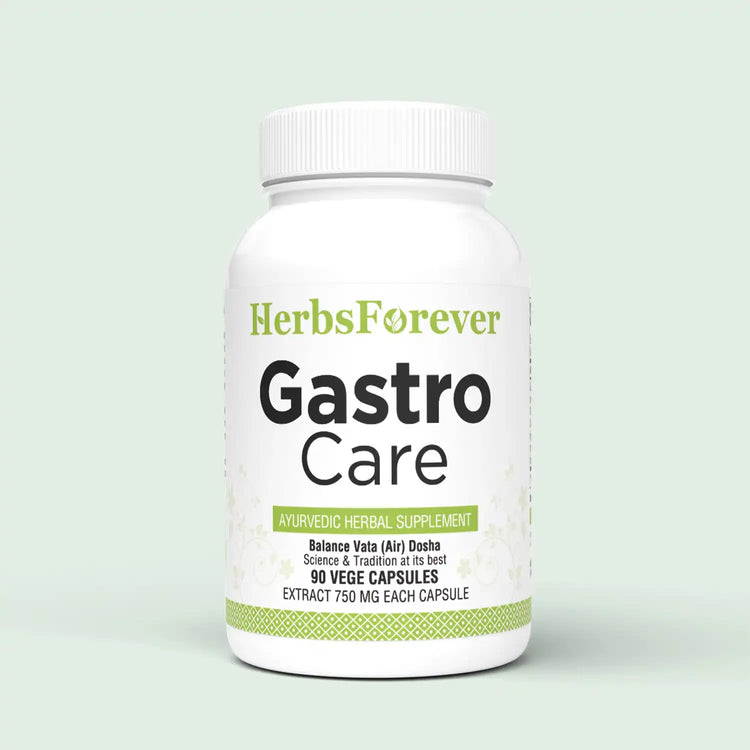 HerbsForever Gastro Care Stomach Discomfort ,IBS, Gas, Bloating - Asafoedita , Ginger ,Cumin , Haritaki plus Potent Ayurvedic Bitters , Herbs, Spices , digestive & Gut Enzymes 90 Veg Capsules, 750mg