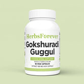 Herbsforever Gokshuradi Guggul Capsules Traditional Ayurvedic Formulation - Kidneys Health Supplement 90 Vege Capsules 800 Mg Each