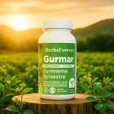 Gurmar Capsules | Gymnema Sylvestre Herbal Supplement | 7:1 Concentrated Extract | Supports Healthy Lifestyle | 60 Veg Capsules|550 mg EACH | Non-GMO & Vegan