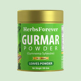Herbsforever Gurmar Powder Leaves Powder Gymnema Sylvestre Support Healthy Sweet Level Non GMO, Organic, Vegan 100 GMS