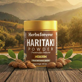 HerbsForever Haritaki Powder | Terminalia Chebula | Non-GMO, Gluten-Free, Vegan | Premium Quality, Raw, Seedless, Freshly Ground, Natural Herbal Powder 100 GMS