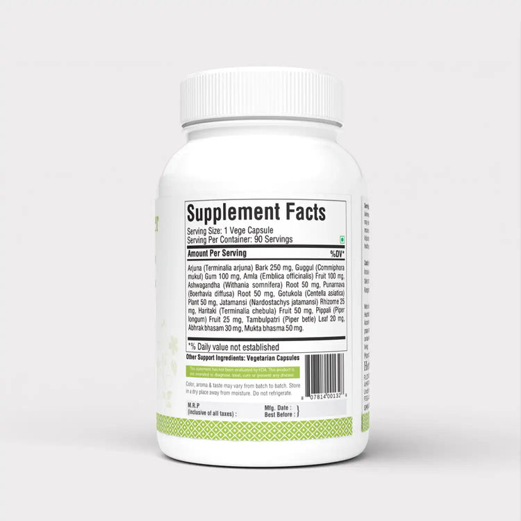 Herbsforever Heart Health Capsules Heart Supplement Promotes Heart Health 90 Capsules Mg Each