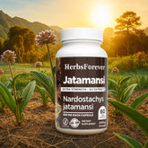 Herbsforever Jatamansi Capsules | Nardostachys Jatamansi | Premium Herbal Supplement for Relaxation, Hair Care, and Wellness | 60 Vegan Capsules, 500 Mg Each