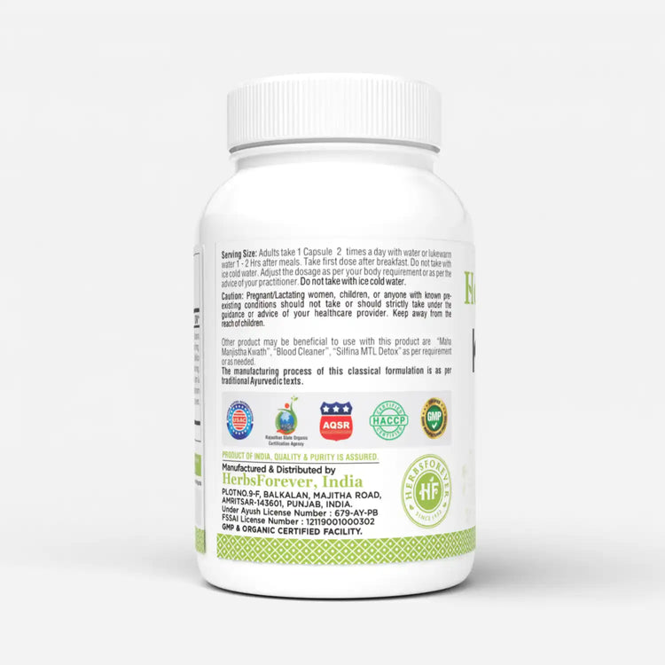 Herbsforever Kaishora Guggul Capsules | Traditional Ayurvedic Herbal Blend | Supports Natural Detox, Joint Flexibility & Skin Wellness | 90 Vegetarian Capsules 800 Mg Each