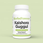 Herbsforever Kaishora Guggul Capsules | Traditional Ayurvedic Herbal Blend | Supports Natural Detox, Joint Flexibility & Skin Wellness | 90 Vegetarian Capsules 800 Mg Each