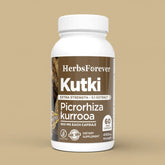 Herbsforever Kutki Capsules | Picrorhiza Kurroa Extract with 10% Bitters & 7% Kutkin | 800 mg, 60 Vegan Capsules | Premium Herbal Supplement for Wellness Support