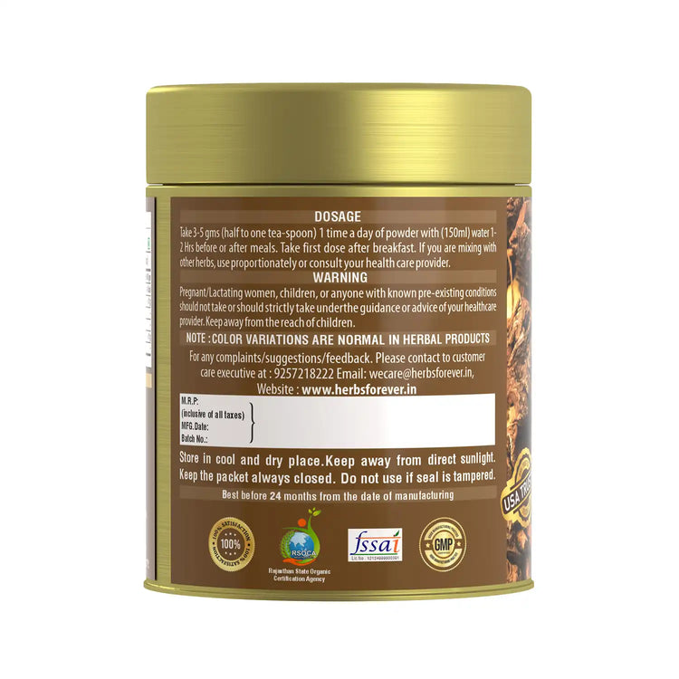 HerbsForever Lodhra Powder | Symplocos Racemosa | Skin Care Herb | Balances Pitta and Kapha Doshas | Non-GMO, Vegan | 100 GMS