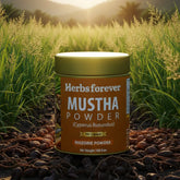 HerbsForever Mustha Powder | Promotes Gut & Digestive Health – Helps in Hair Growth – Non GMO, Vegan – 100 gms