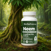 Herbsforever Neem Capsules Azadirachta Indica Skin Supplement 60 Vege Capsules 800 mg each
