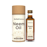 Herbsforever Neem Oil Cold Pressed Premium Oil Supports Healthy Skin, Hair, Nails Non GMO, Vegan 100 ml