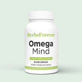Herbsforever Omega Mind Capsules | Herbal Brain & Memory Support Supplement | Natural Focus & Clarity β 750 Mg Each Vegetarian Capsules | Daily Wellness Formula