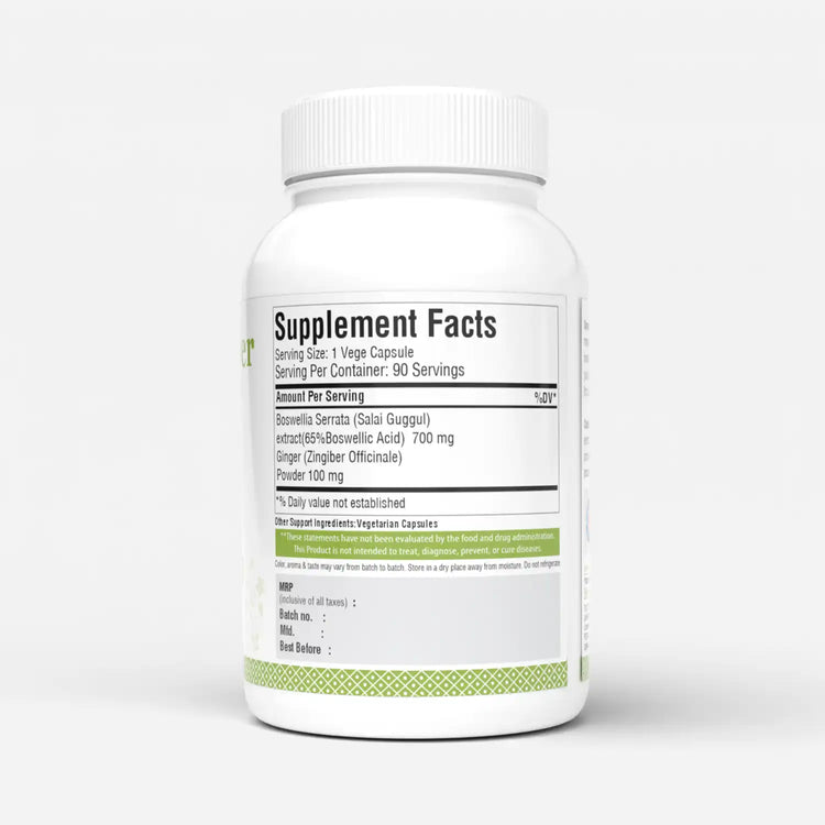 Herbsforever Salai Guggul (Boswellia) 800mg – 90 Veg Capsules | 65% Boswellic Acid | Ayurvedic Herbal Supplement for Joint Flexibility, Mobility, Comfort & Active Lifestyle Support