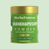 Herbsforever Shankhpushpi Powder | Convolvulus Pluricaulis | Premium Quality Herbal Supplement | Non-GMO, Vegan | 100 GMS | Traditional Ayurvedic Herb for Wellness & Balance