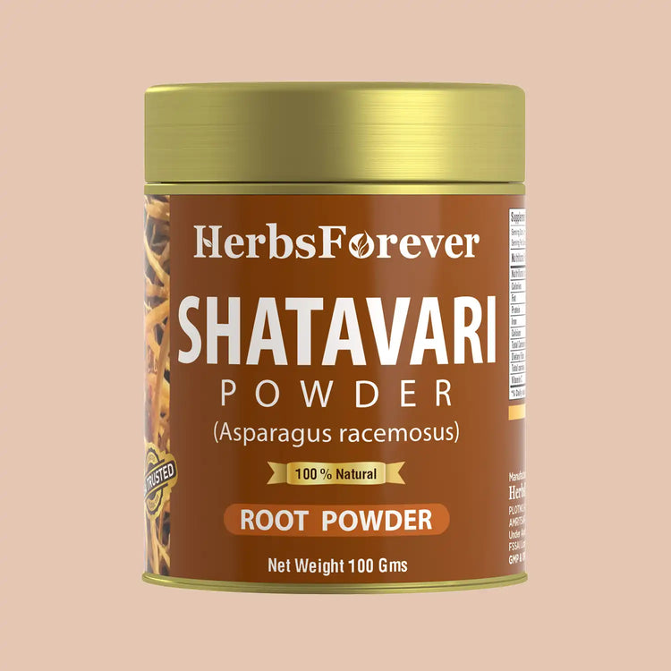 HerbsForever Shatavari Powder Asparagus Racemosus Lactation Support Herb Non GMO, Vegan 100 GMS
