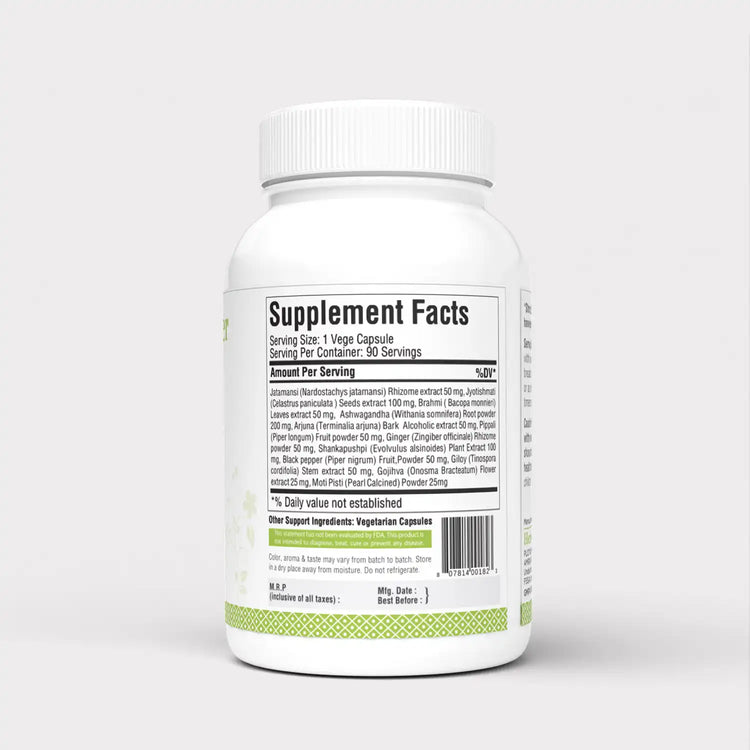 Herbsforever Stress Ez Capsules Mind Focus Supplement Promotes Stress Relief 90 Capsules