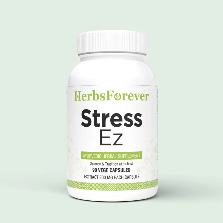 Herbsforever Stress Ez Capsules Mind Focus Supplement Promotes Stress Relief 90 Capsules