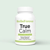 Herbsforever True Calm Capsules Ayurvedic Herbal Formulation Stress Relief Formula Provides Calmness and Comfortable Sleep 90 Vege Capsules 750 Mg Each