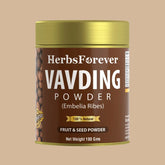 HerbsForever Vidanga Powder | Embelia Ribes | Natural Herbal Supplement | Non-GMO, Vegan | 100 GMS