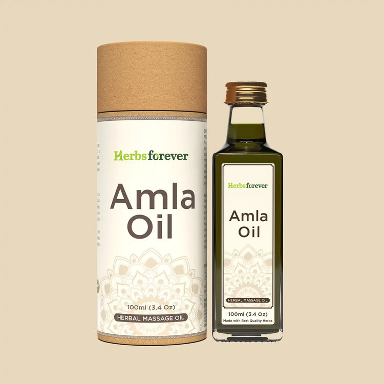 Herbsforever Amla Oil Pamper and Nourish Your Hair Goodness of Amla Cold Pressed Premium Oil Non GMO, Vegan  100 ml