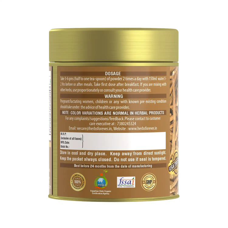 HerbsForever Ashwagandha Powder 100g I Winter Cherry, Non-GMO, Vegan, Gluten-Free I Ayurvedic Stress-Buster Supports Energy Booster, Vitality & Rejuvenator Overall Wellness