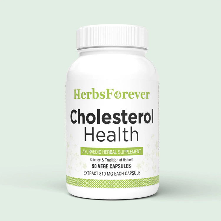 HerbsForever Cholesterol Health,  Triglyceride &  Heart - Guggulipid, Arjuna, Cinnamon, Garlic , Turmeric, Garcinia, Amla, plus Potent Ayurvedic Herbs Extracts. 90 Veg Capsules, 810mg Antioxidant.