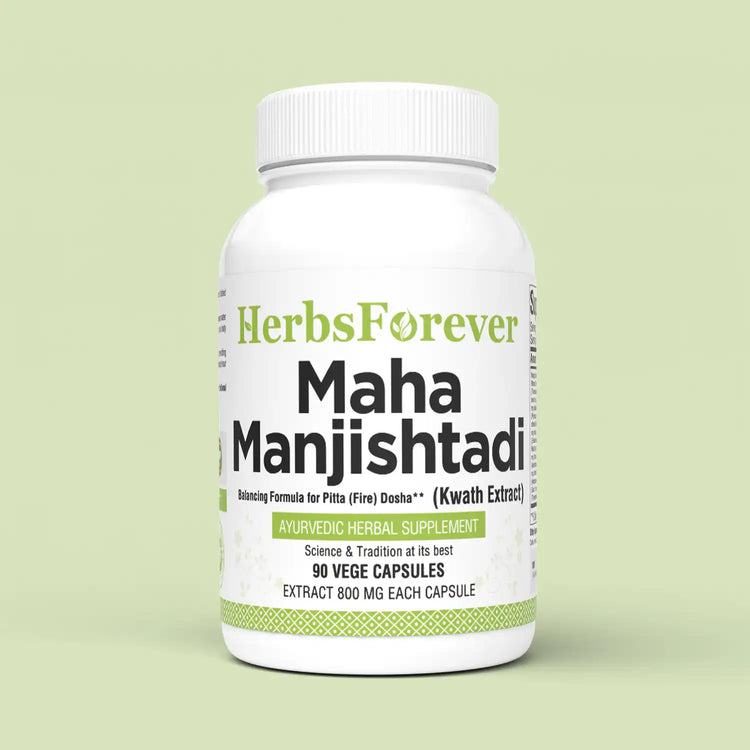 Maha Manjistha Kawath – Ayurvedic Herbal Supplement – 90 Vege Capsules – 800 Mg Each