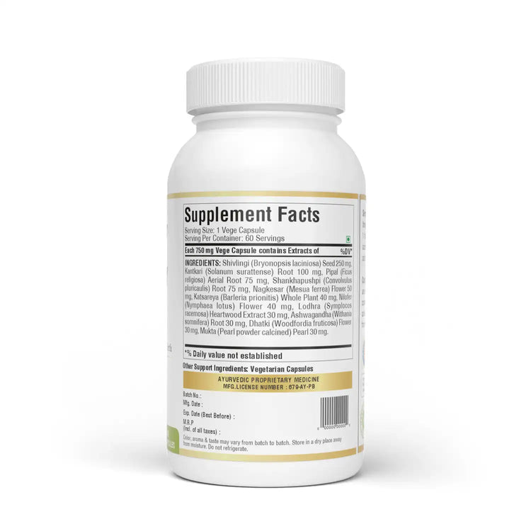 Herbsforever Momy Bless 750 mg Capsules | 60 Veg Capsules | Ayurvedic Postnatal Recovery & Strength Support | Supports Bone Health, Immunity & Overall Wellness After Delivery