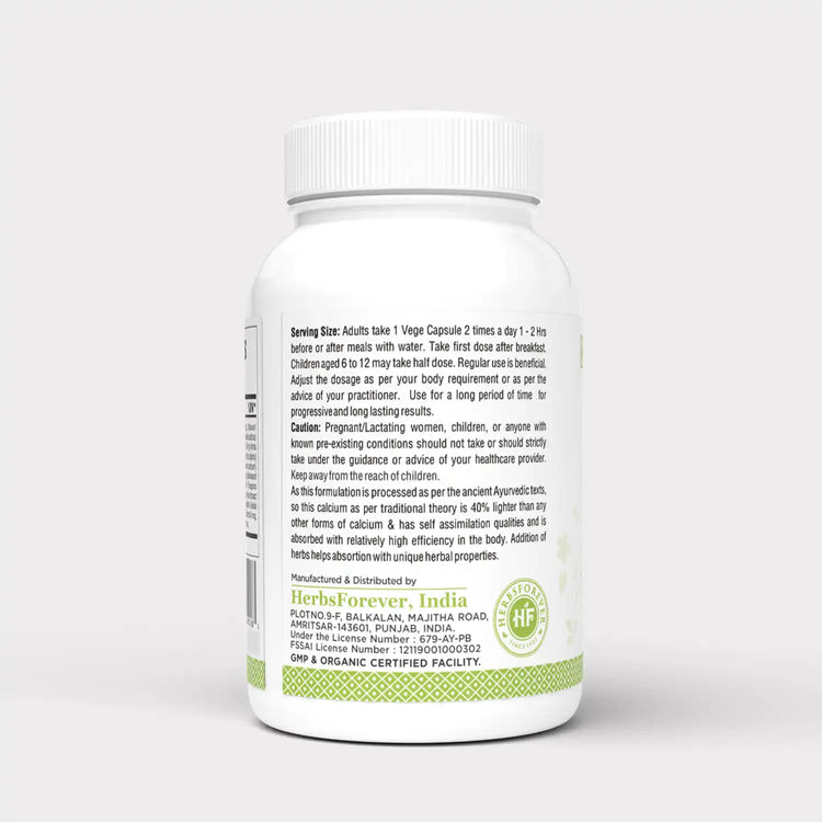 Pearl Calcine Capsules Bone Supplement Promotes Healthy Bones and Strong Teeth 90 Capsules 750 Mg Each