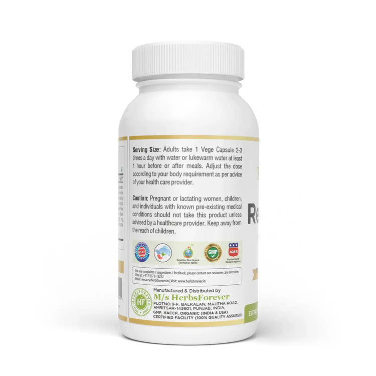 Herbsforever Revitalizor 800 mg Capsules | 60 Veg Capsules | Ayurvedic Rejuvenation & Vitality Support | Helps Support Energy, Stress Balance & Overall Wellness